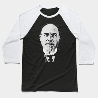 Eric Satie Black and White Baseball T-Shirt